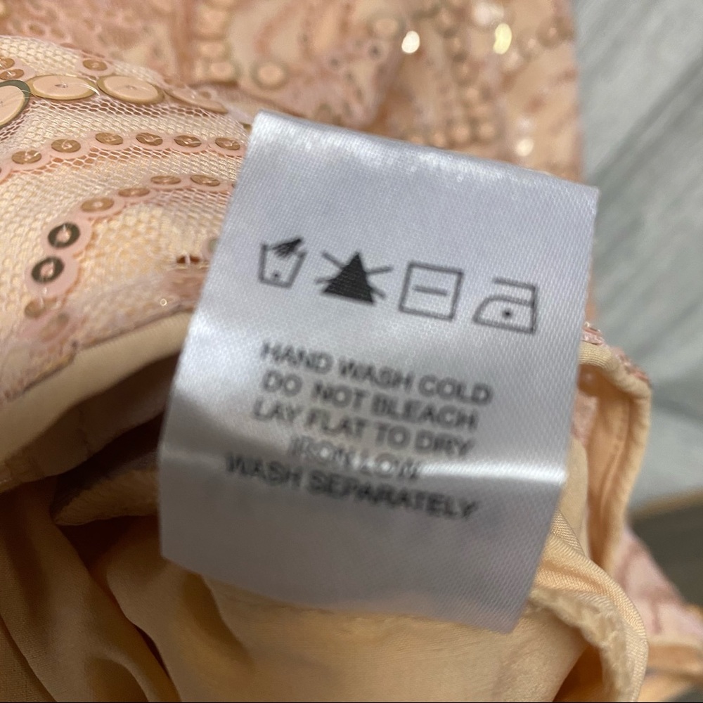 About Us | Revolve Jane Sequin Dress In Peach NEW - Picture 9 of 15